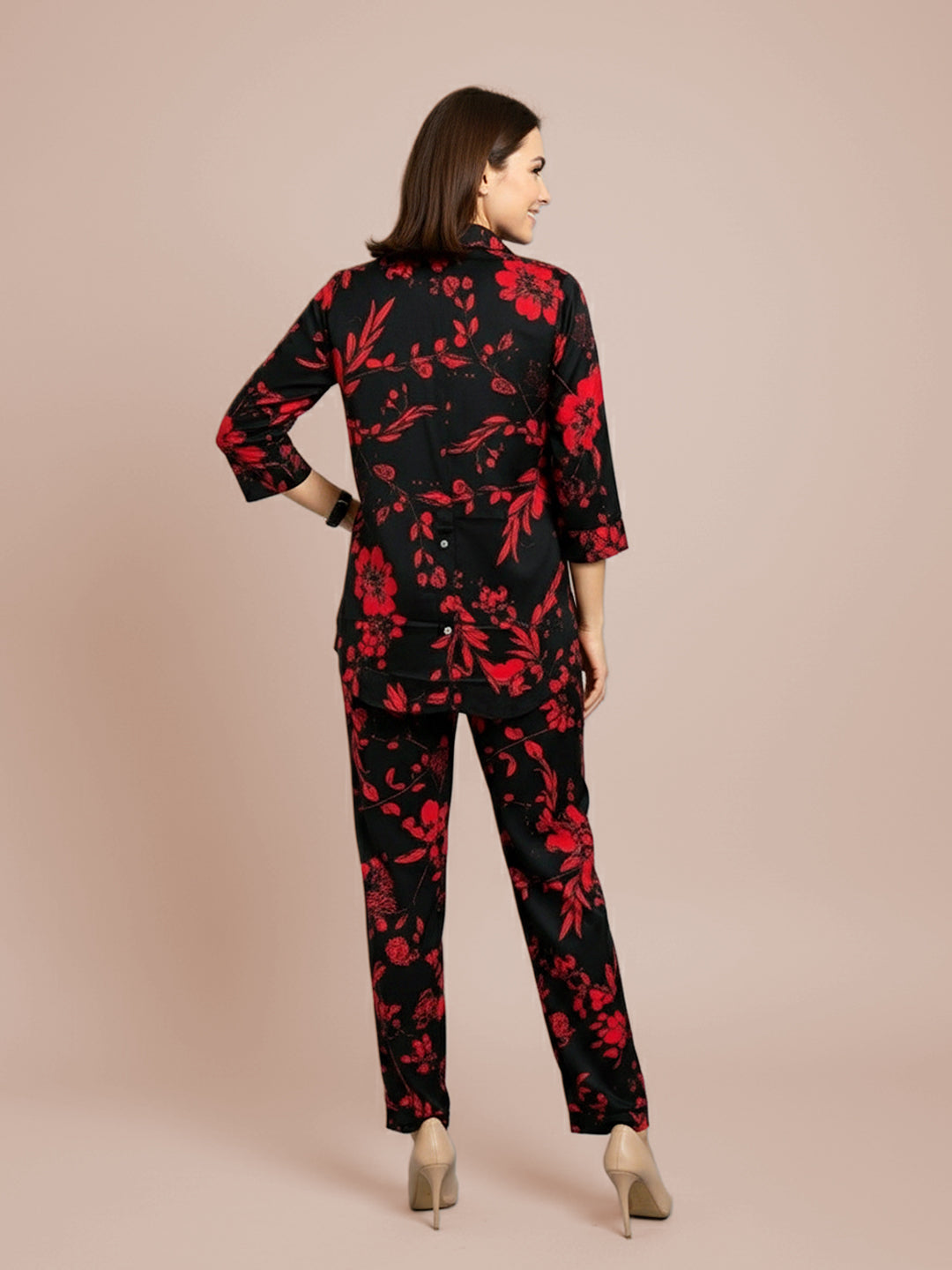 Lyra Women's Printed Premium Rayon B3 Co-ord Set