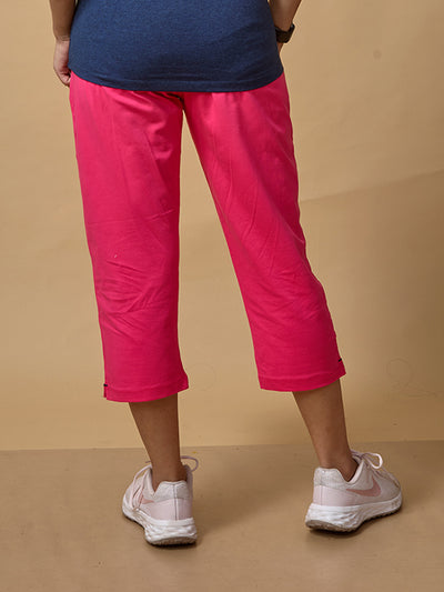 Pink 3/4 Capri Track Pant #302