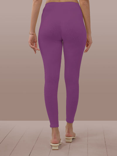 Purple Ankle Length Leggings