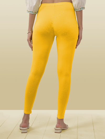 Yellow Ankle Length Leggings