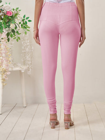 Pink Premium Churidar Leggings