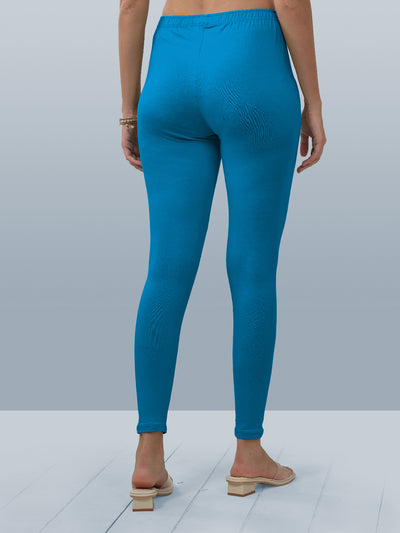 Blue Green Ankle Length Leggings