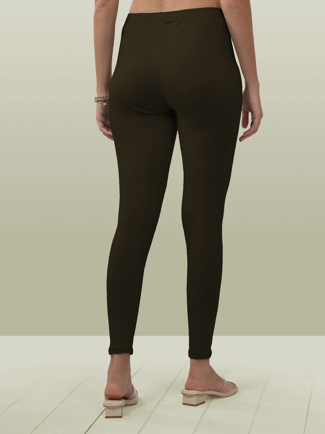 Olive Ankle Length Leggings