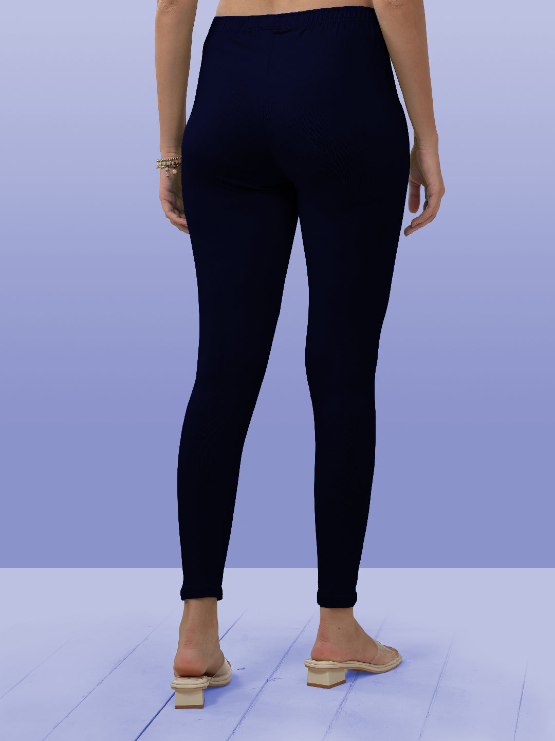 Navy Ankle Length Leggings