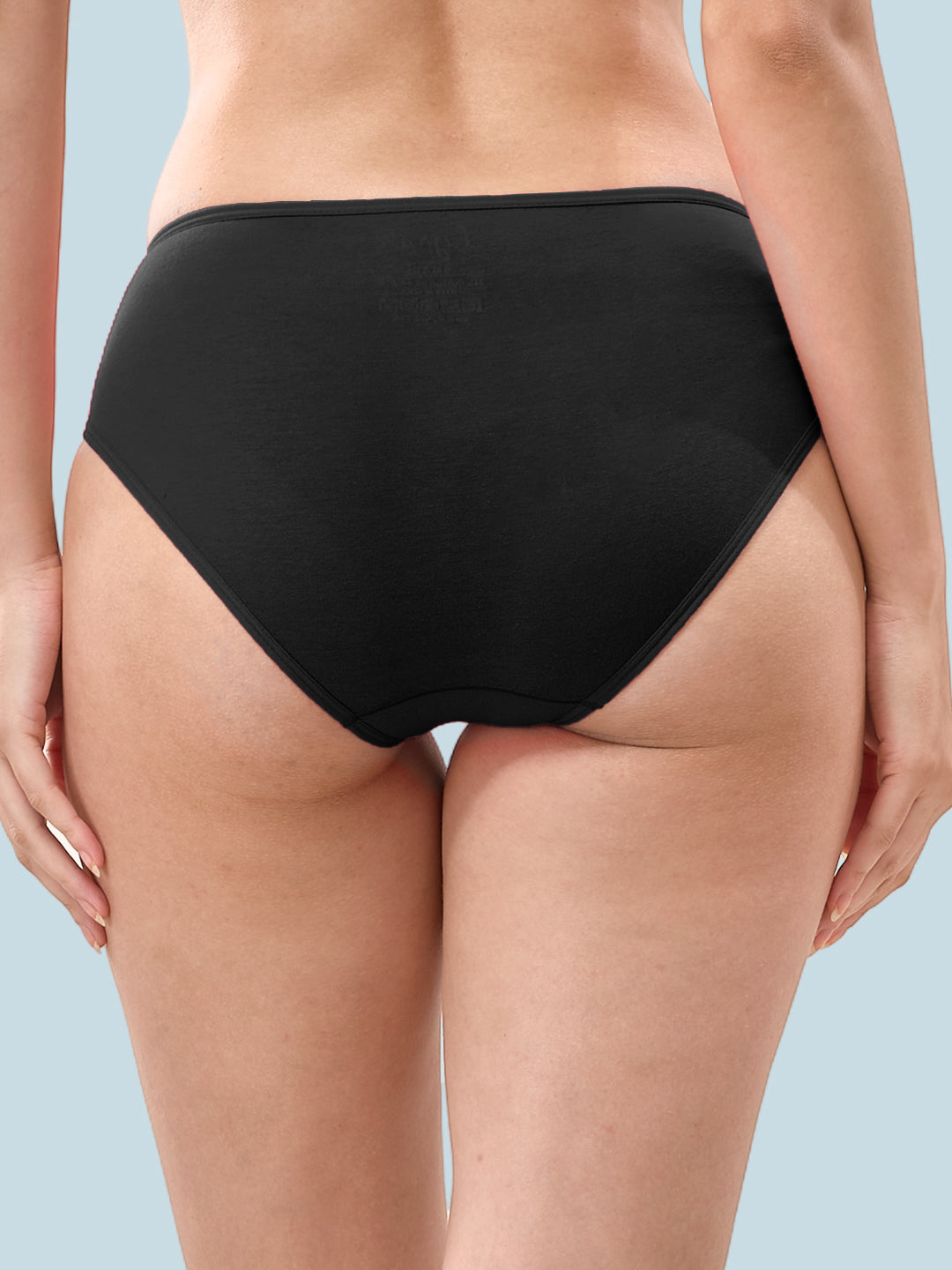 Solid Inner Elastic 4 Way Strech Hipster Assorted Color Panty #222
