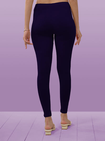 Purple Ankle Length Leggings