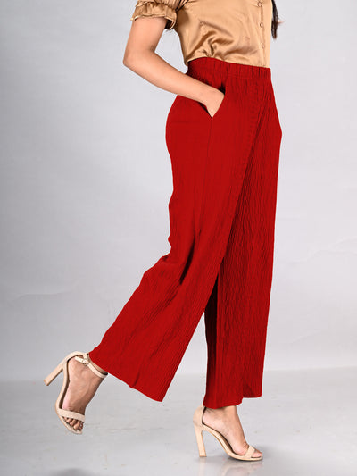 Red Crushed Pant #341