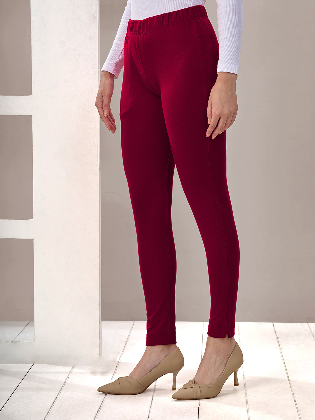 Dark Pink Winter Kurti Pant