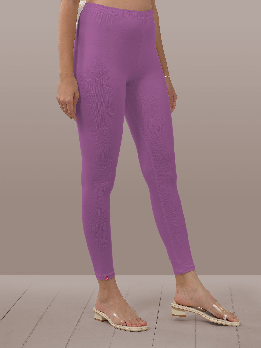 Purple Ankle Length Leggings