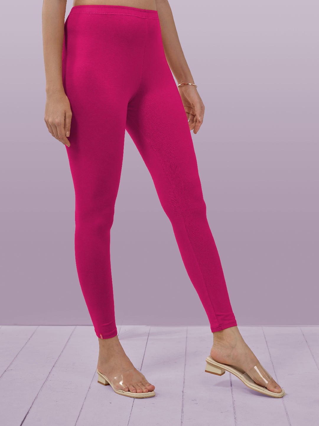 Pink Ankle Length Leggings