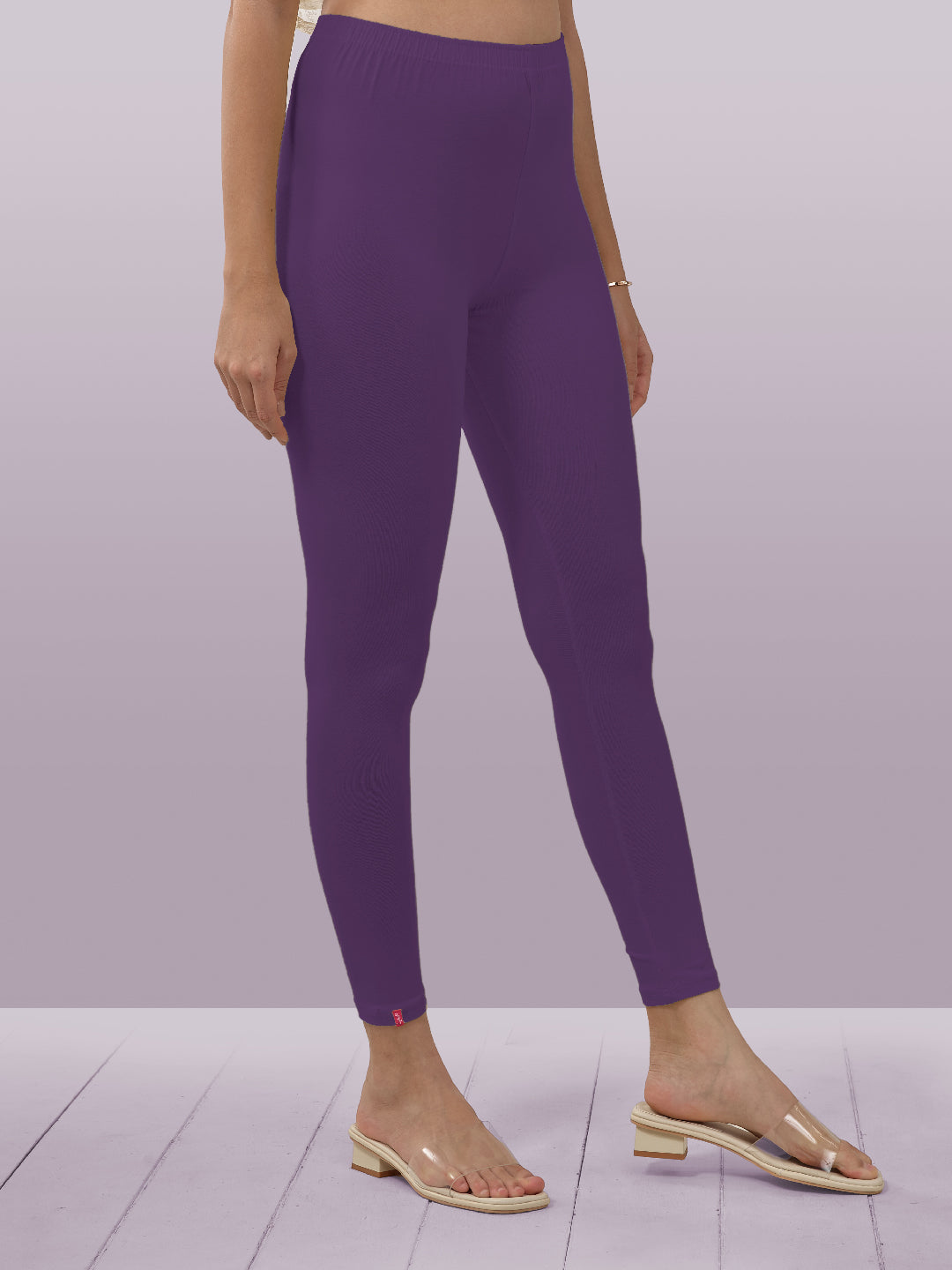 Purple Ankle Length Leggings