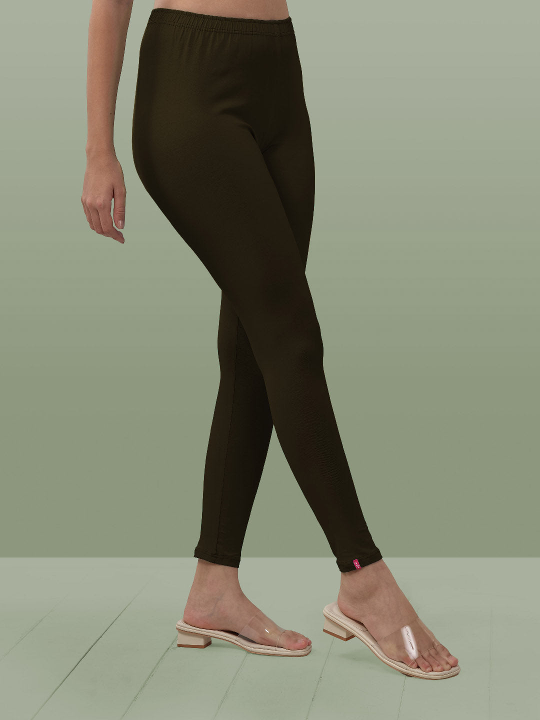 Olive Ankle Length Leggings