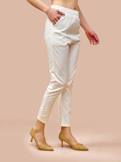 White Cotton Pant