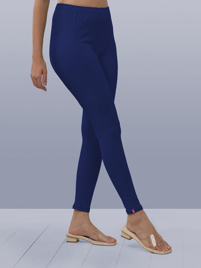 Blue Ankle Length Leggings