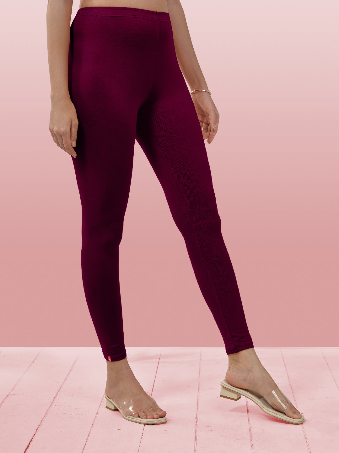 Purple Ankle Length Leggings