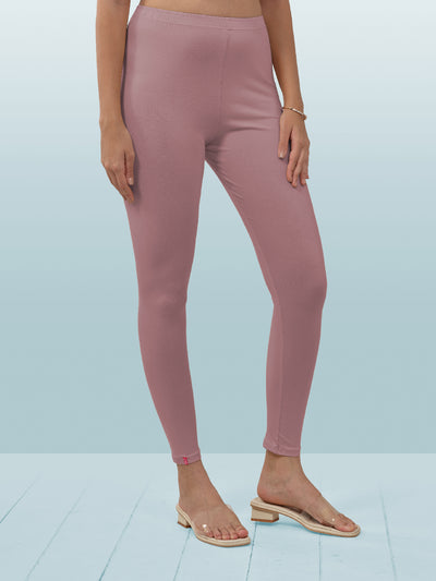 Pink Ankle Length Leggings