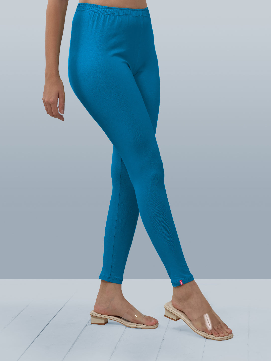 Blue Green Ankle Length Leggings