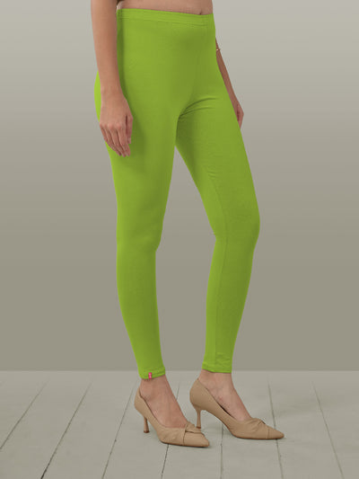 Green Ankle Length Leggings