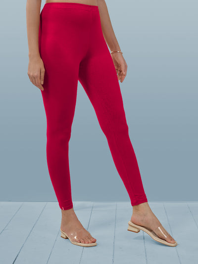 Pink Ankle Length Leggings