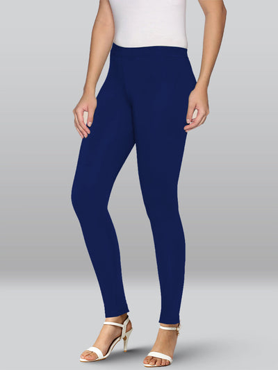 Navy Viscose Ankle Length Leggings