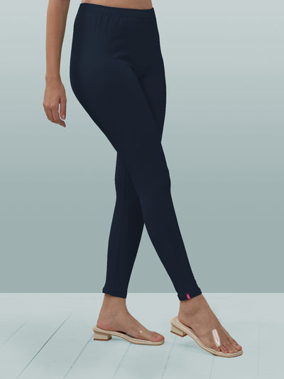 Navy Ankle Length Leggings