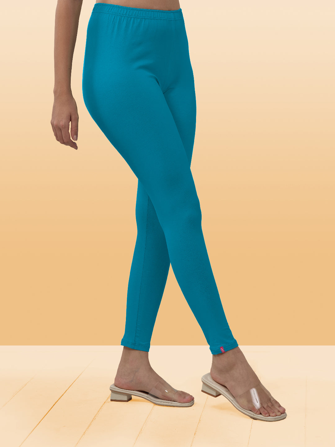 Blue Ankle Length Leggings