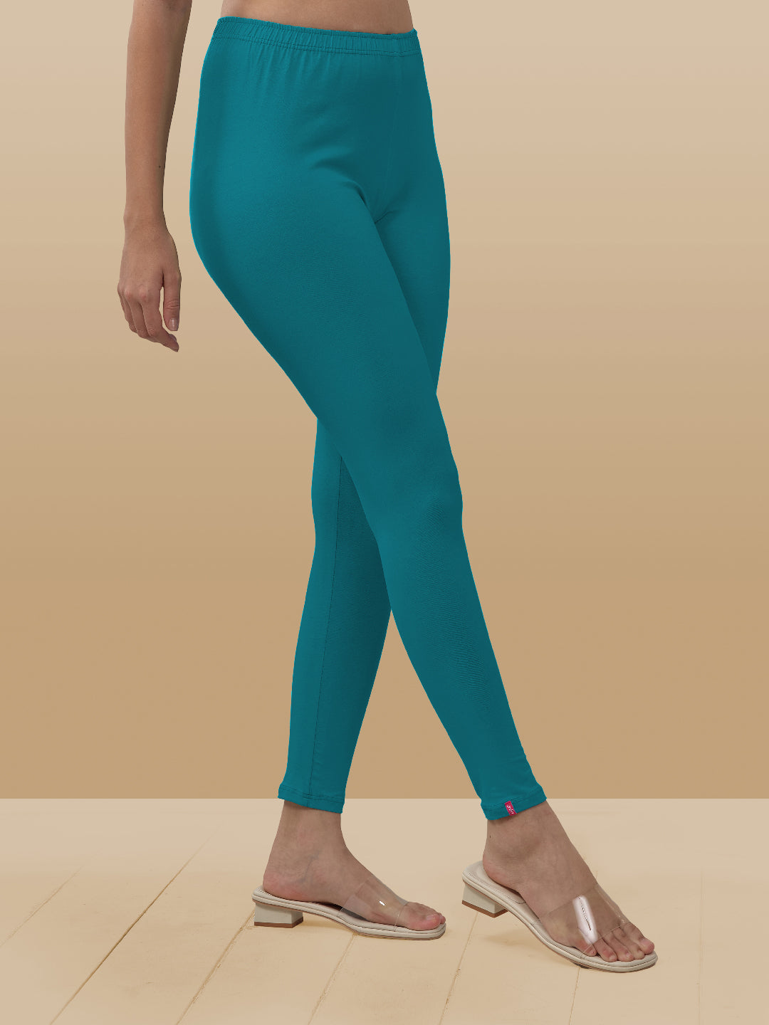 Blue Ankle Length Leggings