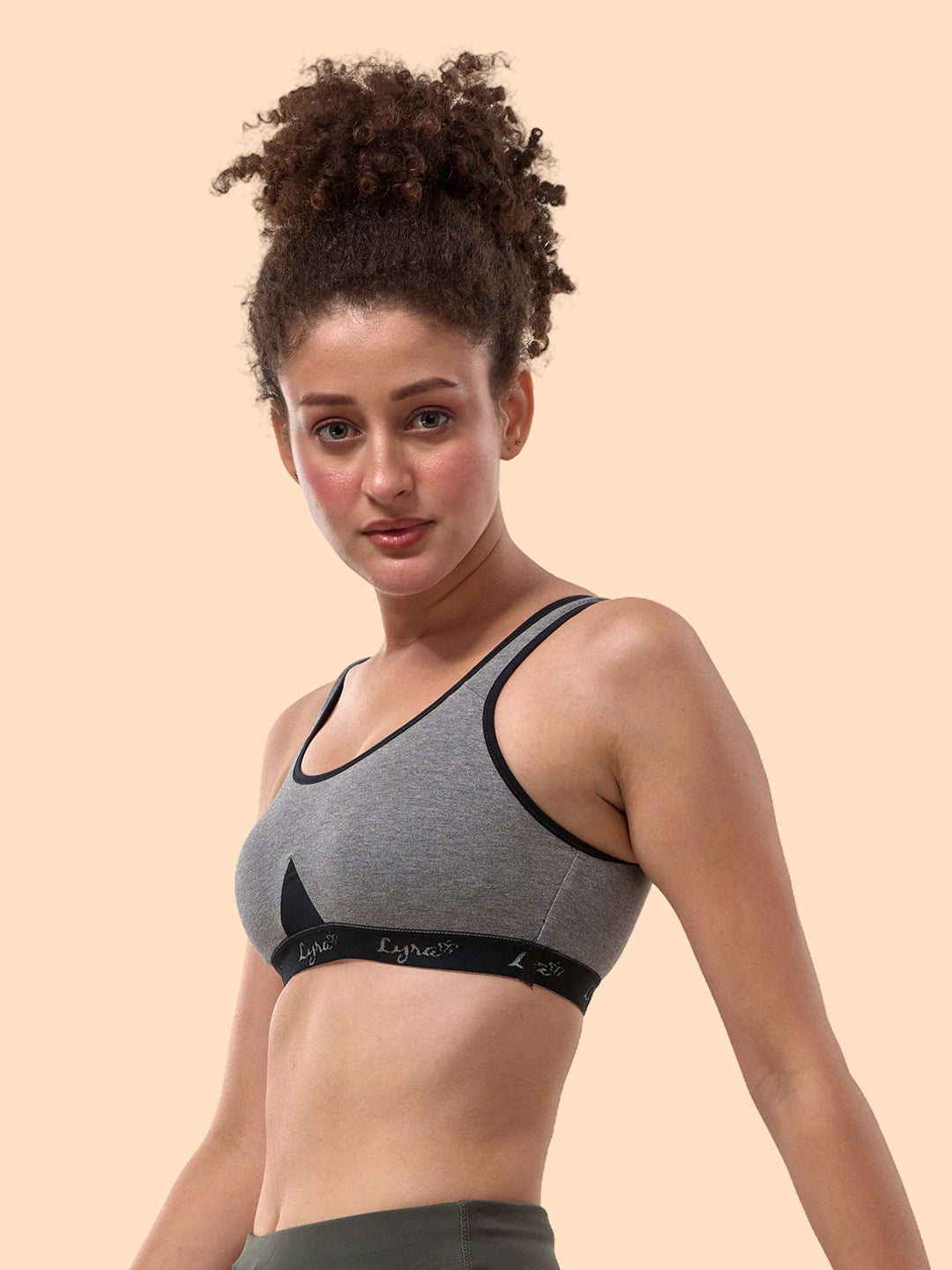 Grey Non-Padded Sports Bra #531