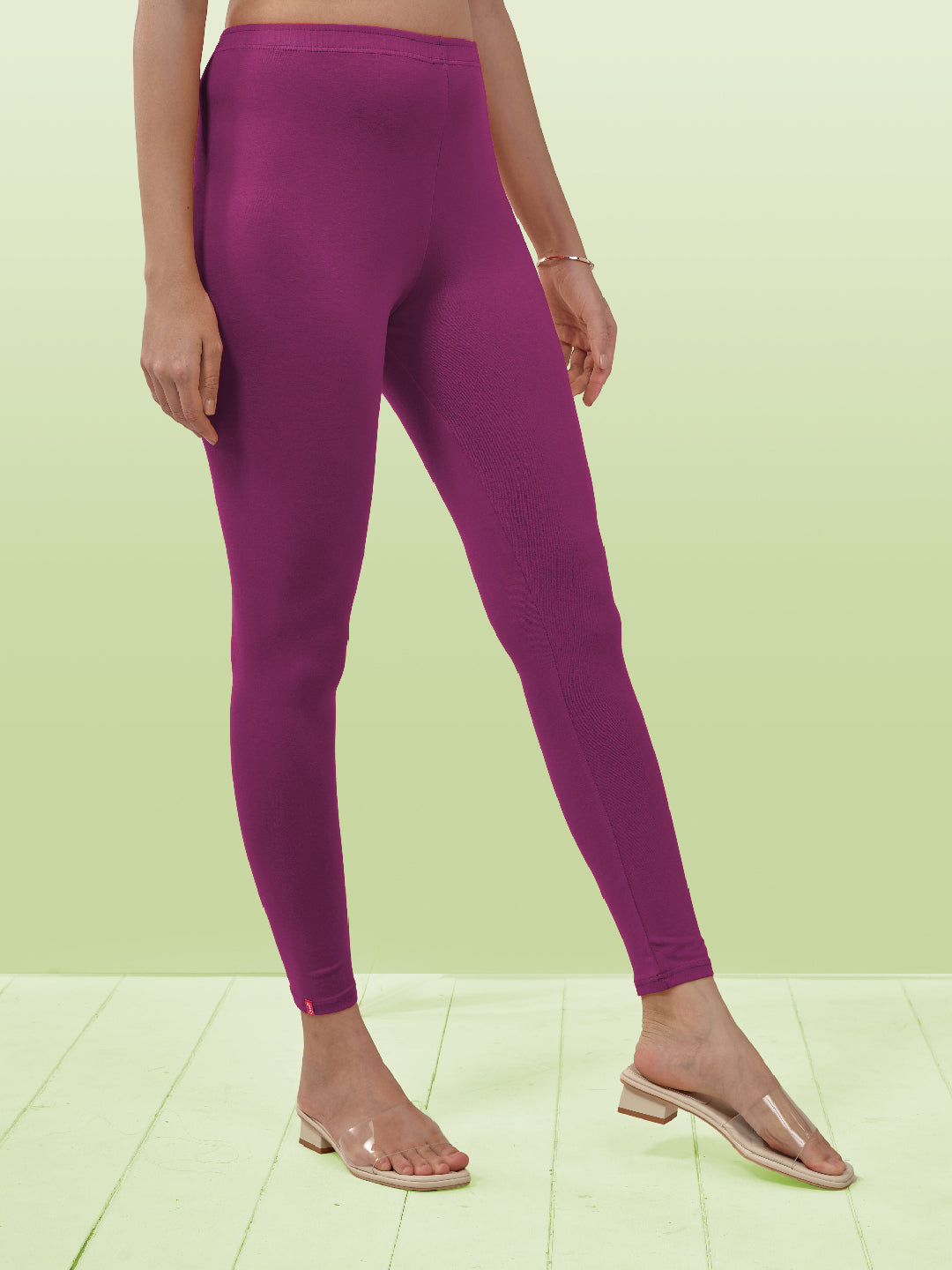 Purple Ankle Length Leggings