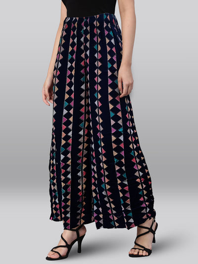 Blue Printed Palazzo
