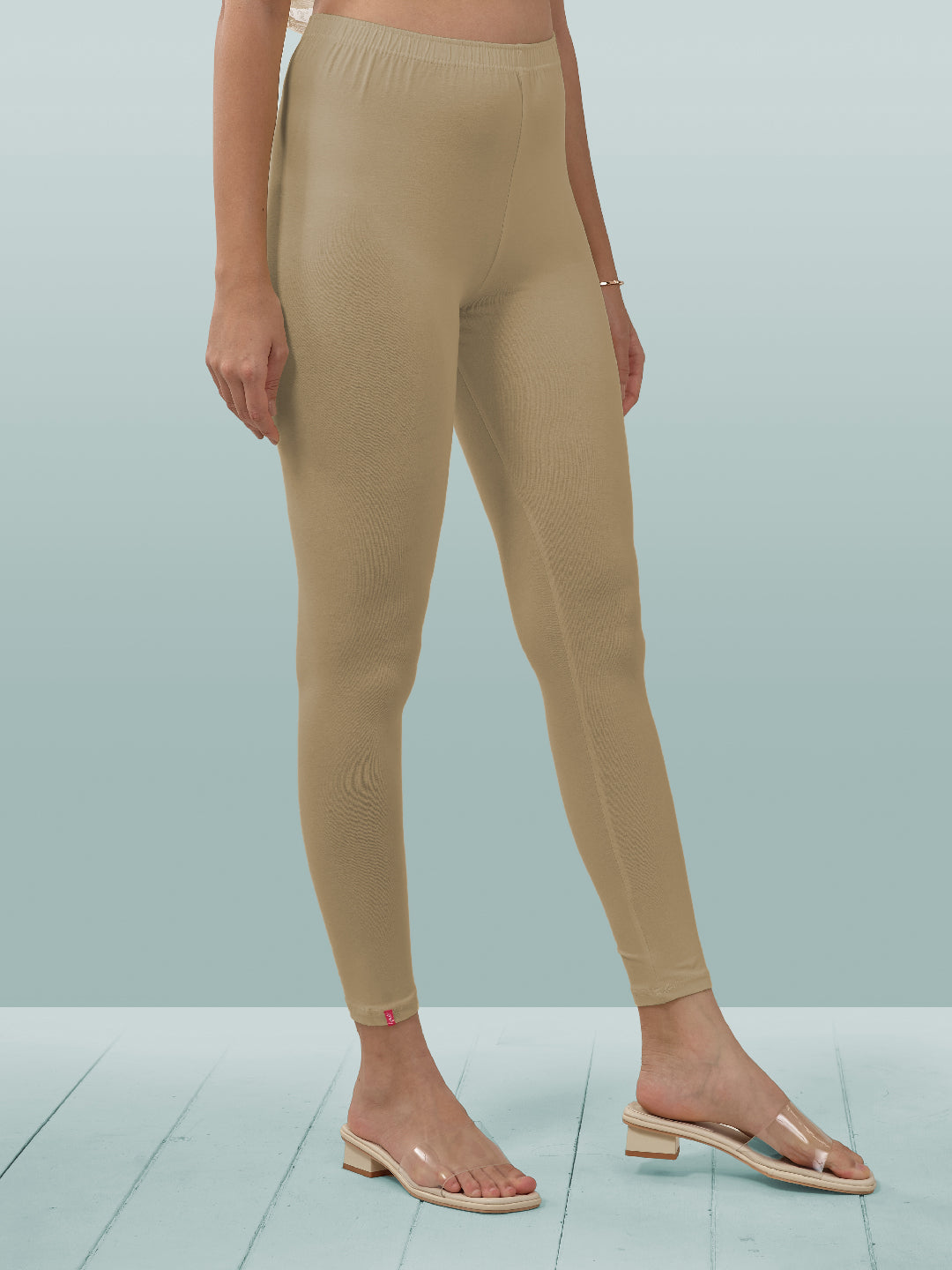 Brown Ankle Length Leggings