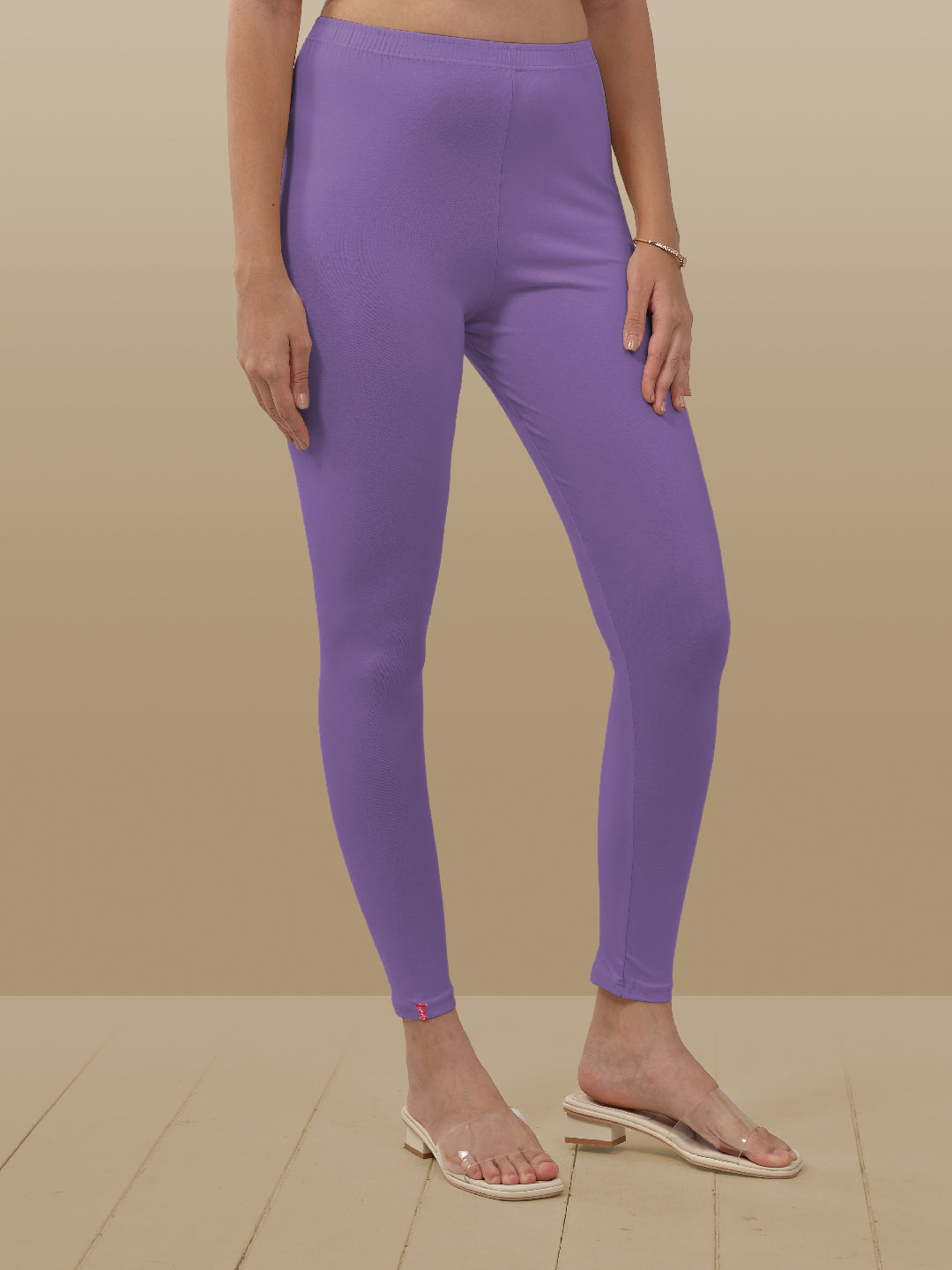 Purple Ankle Length Leggings