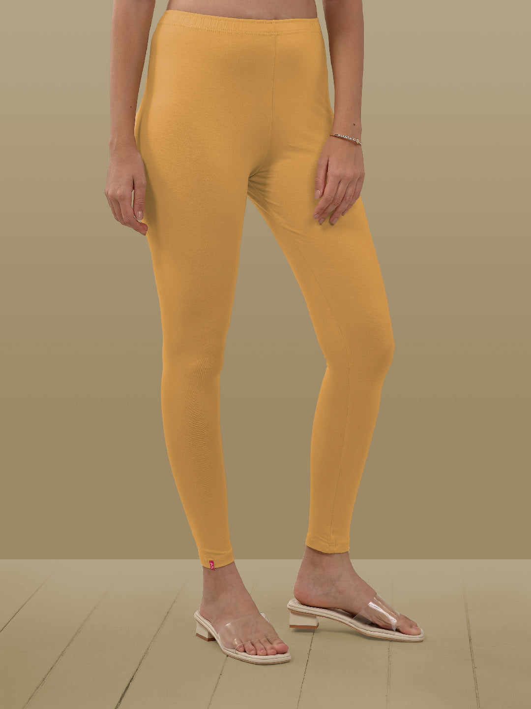 Yellow Ankle Length Leggings