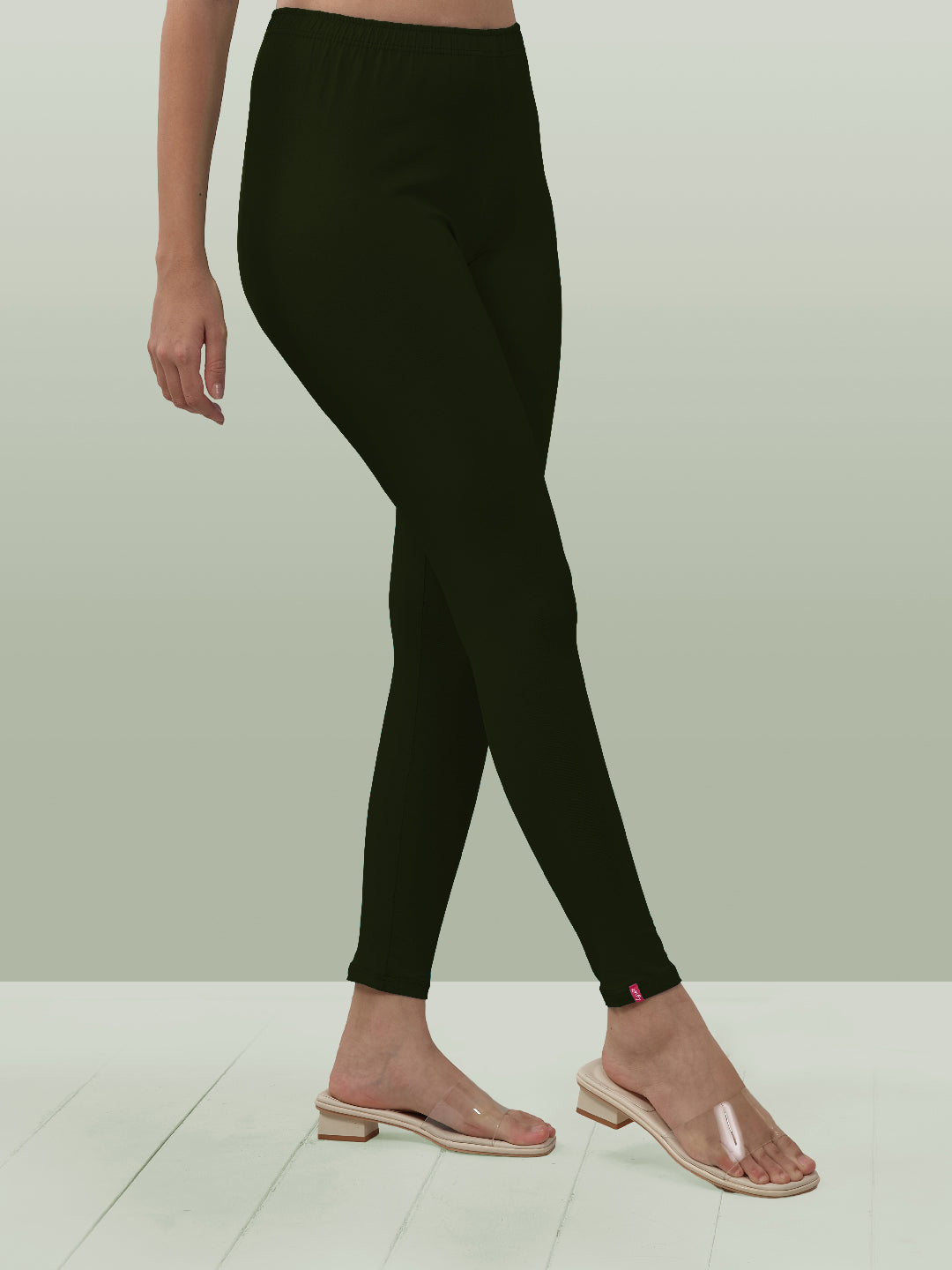 Olive Ankle Length Leggings