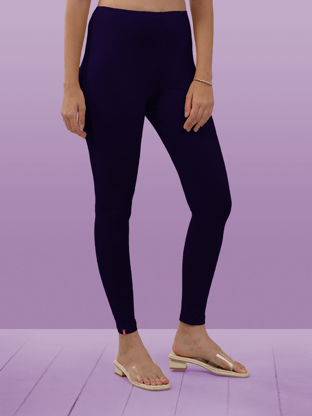 Purple Ankle Length Leggings