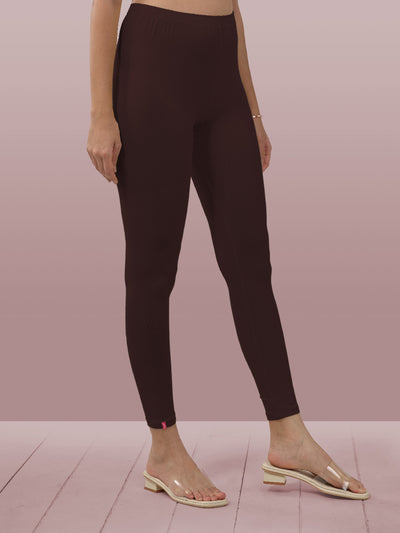 Maroon Ankle Length Leggings