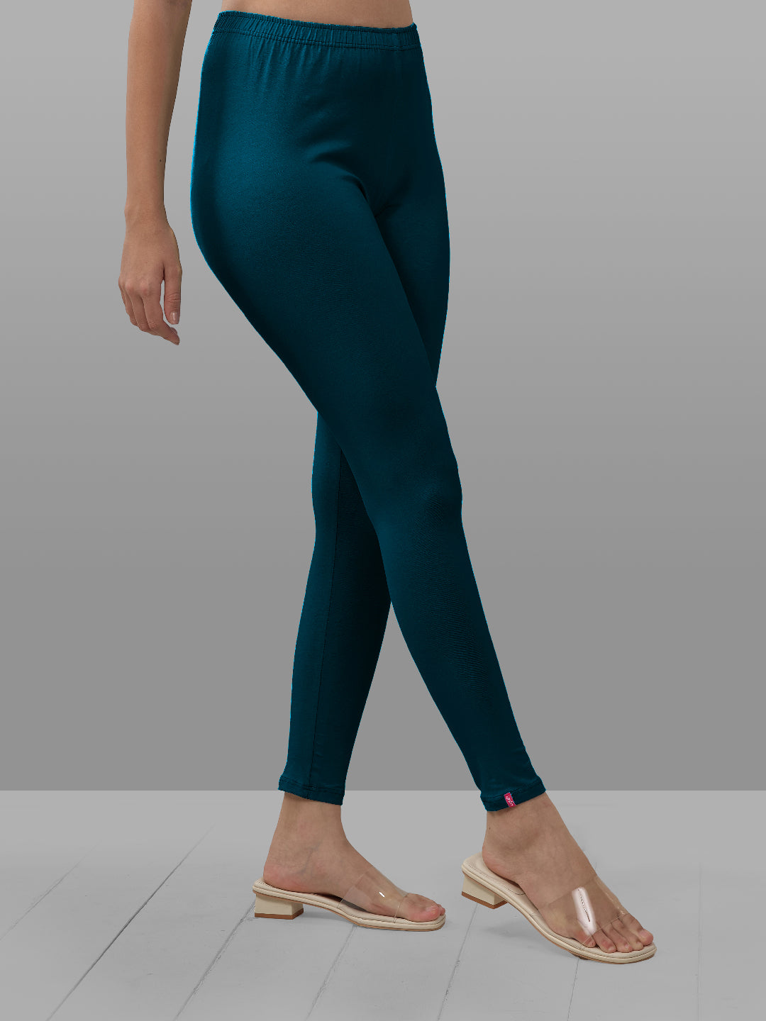 Blue Ankle Length Leggings