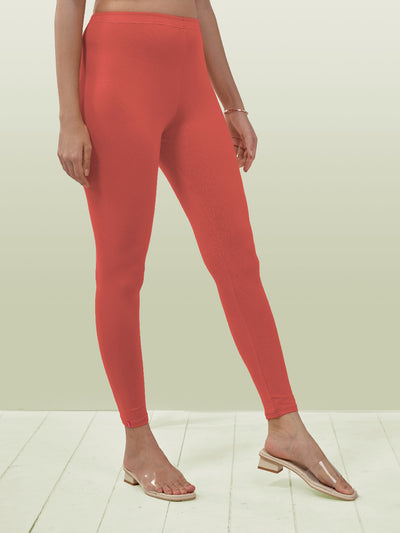 Coral Ankle Length Leggings