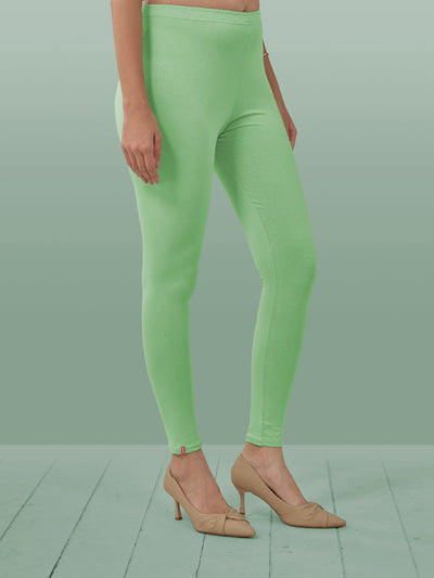 Green Ankle Length Leggings