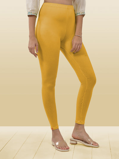 Yellow Ankle Length Leggings