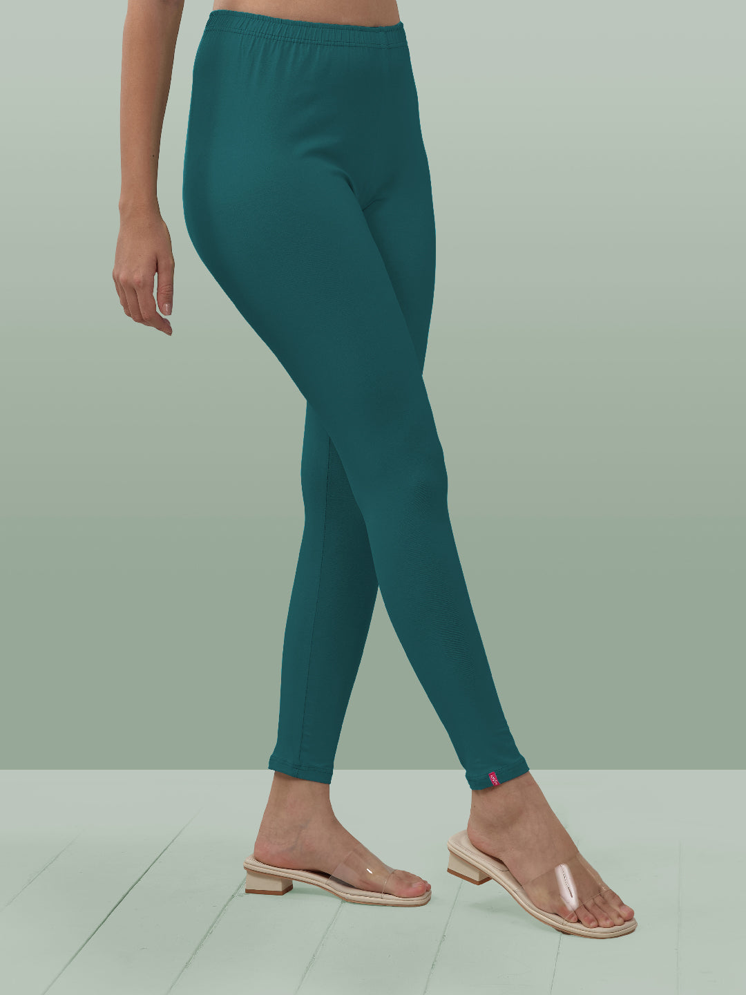 Blue Ankle Length Leggings