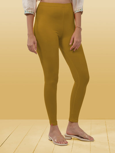 Olive Ankle Length Leggings