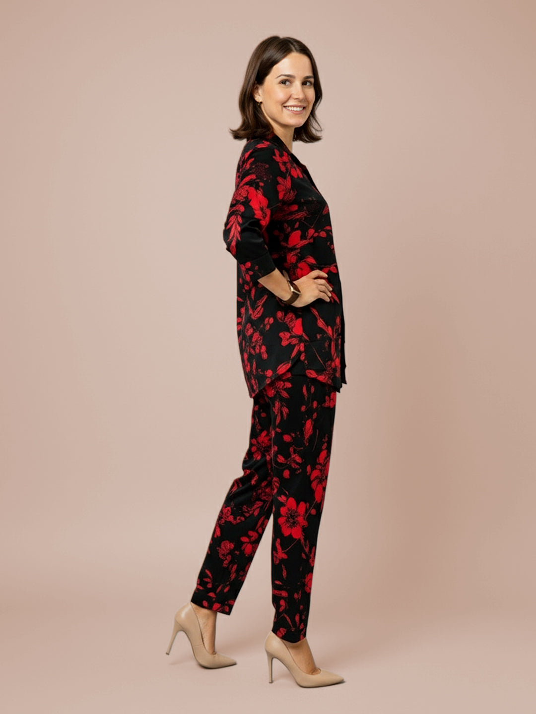 Lyra Women's Printed Premium Rayon B3 Co-ord Set