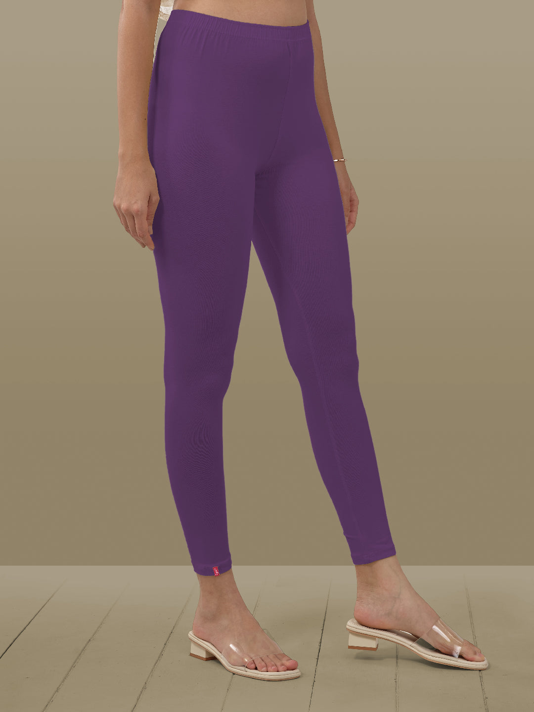 Purple Ankle Length Leggings