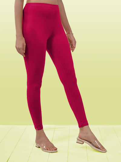 Pink Ankle Length Leggings