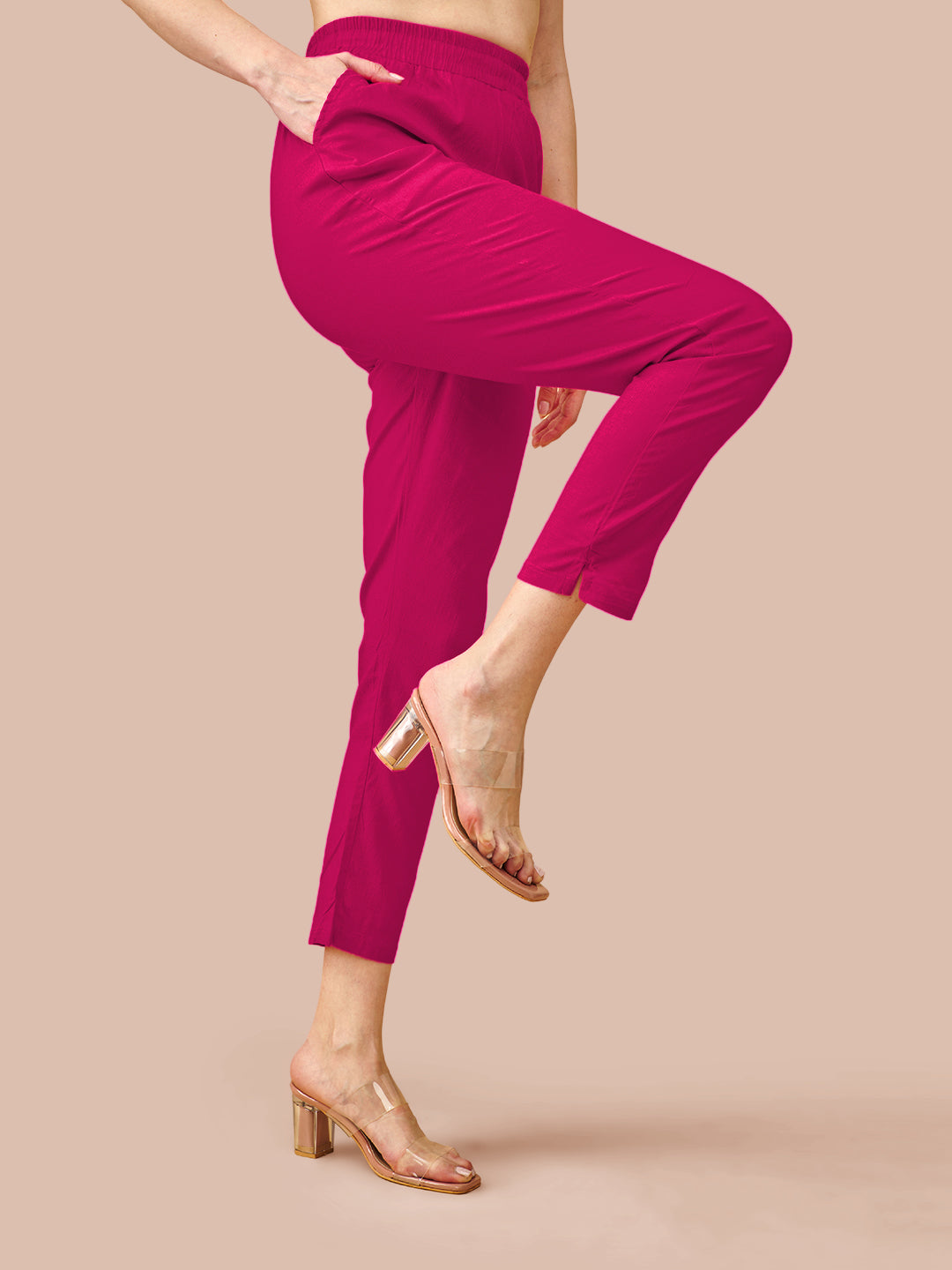 Pink Cotton Pant