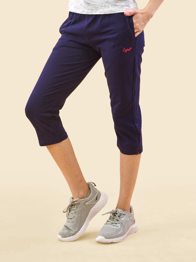 Navy 3/4 Capri Track Pant #302