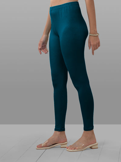 Blue Ankle Length Leggings