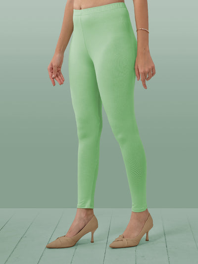 Green Ankle Length Leggings