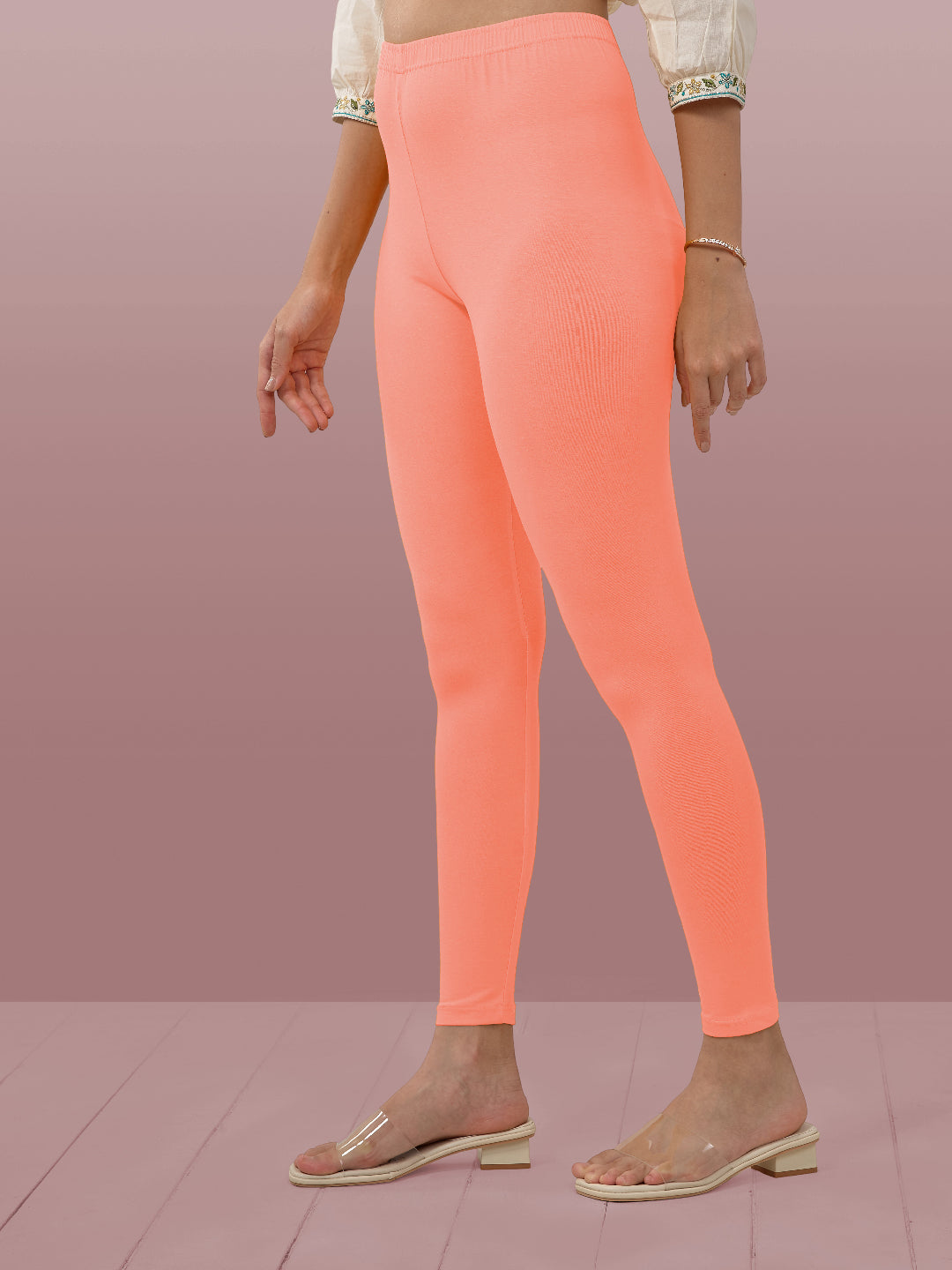 Coral Ankle Length Leggings